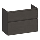 BRAUER Delight onderkast ondiep 80 met 2 softclose lades greeploos en 1 sifon uitsparing Timber Anthracite OK-DLO80TA