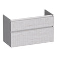 BRAUER Delight Wavy onderkast 100 met 2 softclose lades greeploos en 1 sifon uitsparing Forest Seashell OK-DLW100FS