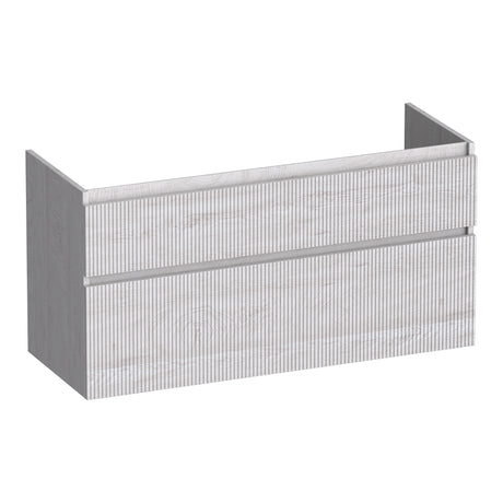BRAUER Delight Wavy onderkast 120 met 2 softclose lades greeploos en 2 sifon uitsparingen Forest Seashell OK-DLW120-2FS