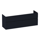 BRAUER Delight Wavy onderkast 160 met 4 softclose lades greeploos en 2 sifon uitsparingen mat zwart OK-DLW160MZ