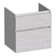BRAUER Delight Wavy onderkast 60 met 2 softclose lades greeploos en 1 sifon uitsparing Forest Seashell OK-DLW60FS