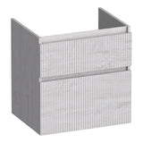 BRAUER Delight Wavy onderkast 60 met 2 softclose lades greeploos en 1 sifon uitsparing Forest Seashell OK-DLW60FS