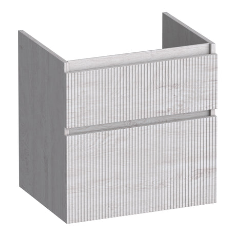 BRAUER Delight Wavy onderkast 60 met 2 softclose lades greeploos en 1 sifon uitsparing Forest Seashell OK-DLW60FS