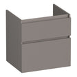 BRAUER Delight Wavy onderkast 60 met 2 softclose lades greeploos en 1 sifon uitsparing mat taupe OK-DLW60MT