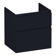 BRAUER Delight Wavy onderkast 60 met 2 softclose lades greeploos en 1 sifon uitsparing mat zwart OK-DLW60MZ