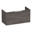 BRAUER Elevate onderkast 100 excl. opleggrepen met 2 softclose lades en 1 sifon uitsparing Driftwood OK-EL100DR