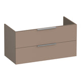 BRAUER Elevate onderkast 100 excl. opleggrepen met 2 softclose lades en 1 sifon uitsparing mat mokka OK-EL100MM