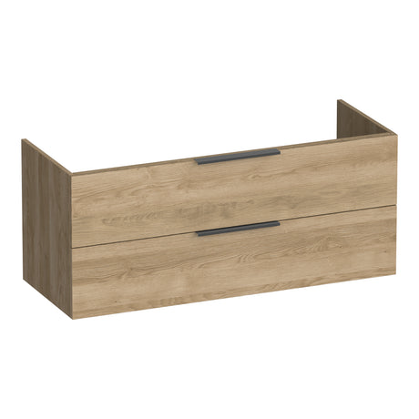 BRAUER Elevate onderkast 120 excl. opleggrepen met 2 softclose lades en 1 sifon uitsparing Sunlit OK-EL120-1SL