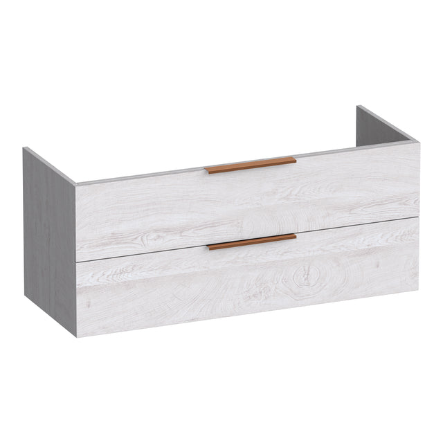 BRAUER Elevate onderkast 120 excl. opleggrepen met 2 softclose lades en 2 sifon uitsparingen Forest Seashell OK-EL120-2FS
