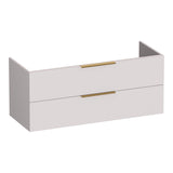 BRAUER Elevate onderkast 120 excl. opleggrepen met 2 softclose lades en 2 sifon uitsparingen mat zand OK-EL120-2MS
