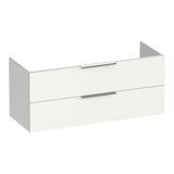 BRAUER Elevate onderkast 120 excl. opleggrepen met 2 softclose lades en 2 sifon uitsparingen mat wit OK-EL120-2MW