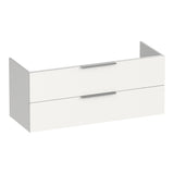BRAUER Elevate onderkast 120 excl. opleggrepen met 2 softclose lades en 2 sifon uitsparingen mat wit OK-EL120-2MW