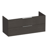 BRAUER Elevate onderkast 120 excl. opleggrepen met 2 softclose lades en 2 sifon uitsparingen Timber Anthracite OK-EL120-2TA