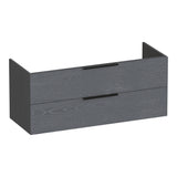 BRAUER Elevate onderkast 120 excl. opleggrepen met 2 softclose lades en 2 sifon uitsparingen Timber Grey OK-EL120-2TG