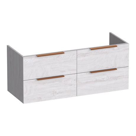 BRAUER Elevate onderkast 120 excl. opleggrepen met 4 softclose lades en 2 sifon uitsparingen Forest Seashell OK-EL120-4FS