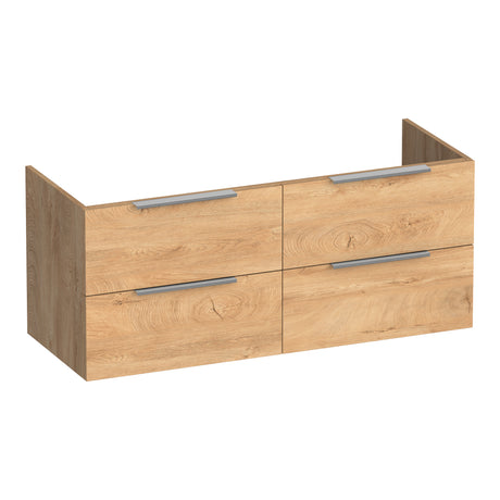 BRAUER Elevate onderkast 120 excl. opleggrepen met 4 softclose lades en 2 sifon uitsparingen Forest Tan OK-EL120-4FT