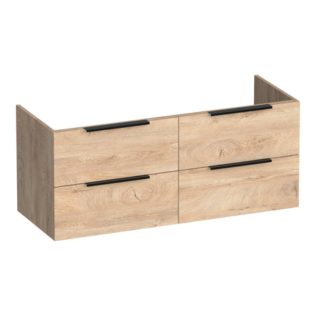 BRAUER Elevate onderkast 120 excl. opleggrepen met 4 softclose lades en 2 sifon uitsparingen Forest Wheat OK-EL120-4FW