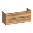 BRAUER Elevate onderkast 120 excl. opleggrepen met 4 softclose lades en 2 sifon uitsparingen Honey OK-EL120-4HO