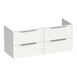 BRAUER Elevate onderkast 120 excl. opleggrepen met 4 softclose lades en 2 sifon uitsparingen mat wit OK-EL120-4MW