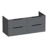 BRAUER Elevate onderkast 120 excl. opleggrepen met 4 softclose lades en 2 sifon uitsparingen Timber Grey OK-EL120-4TG