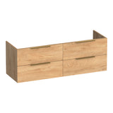 BRAUER Elevate onderkast 140 excl. opleggrepen met 4 softclose lades en 2 sifon uitsparingen Forest Tan OK-EL140FT