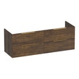 BRAUER Elevate onderkast 140 excl. opleggrepen met 4 softclose lades en 2 sifon uitsparingen Grove OK-EL140GR