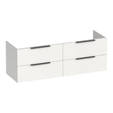 BRAUER Elevate onderkast 140 excl. opleggrepen met 4 softclose lades en 2 sifon uitsparingen mat wit OK-EL140MW