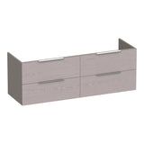 BRAUER Elevate onderkast 140 excl. opleggrepen met 4 softclose lades en 2 sifon uitsparingen Timber Greige OK-EL140TE
