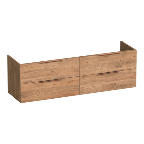BRAUER Elevate onderkast 160 excl. opleggrepen met 4 softclose lades en 2 sifon uitsparingen Chateau OK-EL160CH
