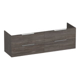 BRAUER Elevate onderkast 160 excl. opleggrepen met 4 softclose lades en 2 sifon uitsparingen Driftwood OK-EL160DR