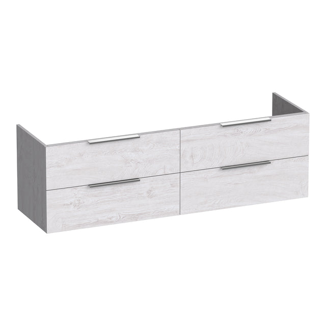 BRAUER Elevate onderkast 160 excl. opleggrepen met 4 softclose lades en 2 sifon uitsparingen Forest Seashell OK-EL160FS