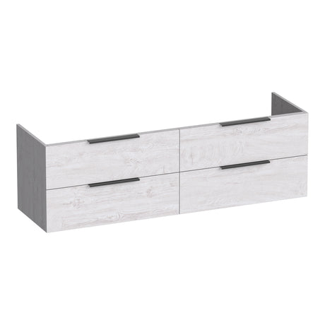 BRAUER Elevate onderkast 160 excl. opleggrepen met 4 softclose lades en 2 sifon uitsparingen Forest Seashell OK-EL160FS