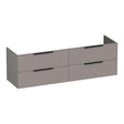 BRAUER Elevate onderkast 160 excl. opleggrepen met 4 softclose lades en 2 sifon uitsparingen mat taupe OK-EL160MT