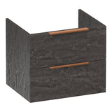 BRAUER Elevate onderkast 60 excl. opleggrepen met 2 softclose lades en 1 sifon uitsparing Damascus OK-EL60DA