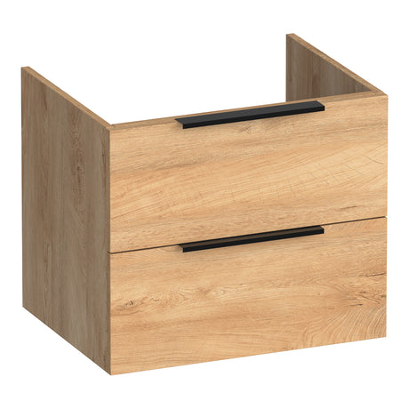 BRAUER Elevate onderkast 60 excl. opleggrepen met 2 softclose lades en 1 sifon uitsparing Forest Tan OK-EL60FT
