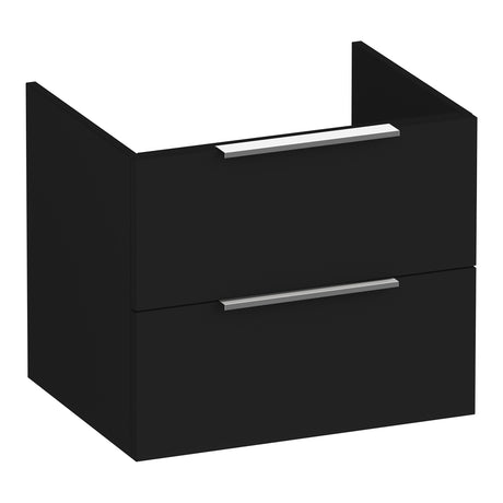 BRAUER Elevate onderkast 60 excl. opleggrepen met 2 softclose lades en 1 sifon uitsparing mat zwart OK-EL60MZ