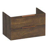 BRAUER Elevate onderkast 80 excl. opleggrepen met 2 softclose lades en 1 sifon uitsparing Grove OK-EL80GR