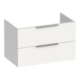 BRAUER Elevate onderkast 80 excl. opleggrepen met 2 softclose lades en 1 sifon uitsparing mat wit OK-EL80MW