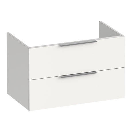 BRAUER Elevate onderkast 80 excl. opleggrepen met 2 softclose lades en 1 sifon uitsparing mat wit OK-EL80MW