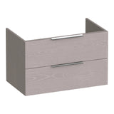 BRAUER Elevate onderkast 80 excl. opleggrepen met 2 softclose lades en 1 sifon uitsparing Timber Greige OK-EL80TE