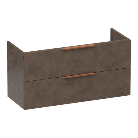 BRAUER Elevate onderkast ondiep 100 excl. opleggrepen met 2 softclose lades en 1 sifon uitsparing Erosion OK-ELO100ER