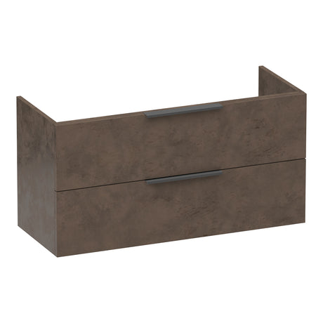 BRAUER Elevate onderkast ondiep 100 excl. opleggrepen met 2 softclose lades en 1 sifon uitsparing Erosion OK-ELO100ER