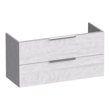 BRAUER Elevate onderkast ondiep 100 excl. opleggrepen met 2 softclose lades en 1 sifon uitsparing Forest Seashell OK-ELO100FS