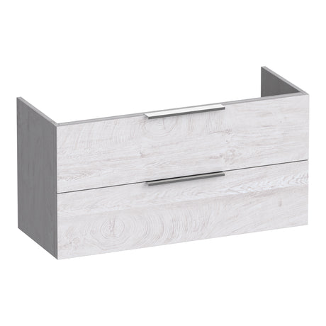BRAUER Elevate onderkast ondiep 100 excl. opleggrepen met 2 softclose lades en 1 sifon uitsparing Forest Seashell OK-ELO100FS