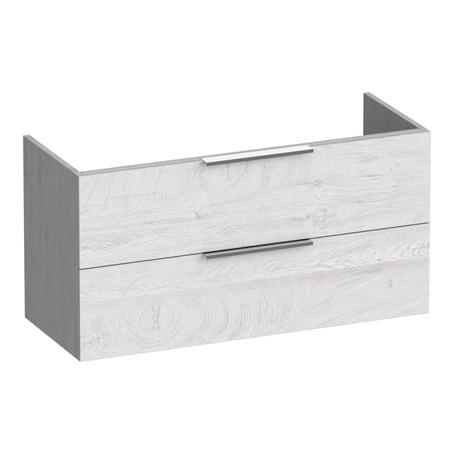 BRAUER Elevate onderkast ondiep 100 excl. opleggrepen met 2 softclose lades en 1 sifon uitsparing Forest Seashell OK-ELO100FS