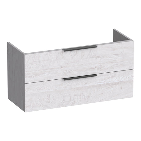 BRAUER Elevate onderkast ondiep 100 excl. opleggrepen met 2 softclose lades en 1 sifon uitsparing Forest Seashell OK-ELO100FS