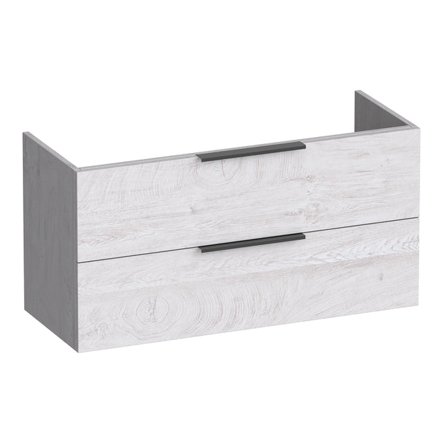 BRAUER Elevate onderkast ondiep 100 excl. opleggrepen met 2 softclose lades en 1 sifon uitsparing Forest Seashell OK-ELO100FS