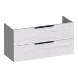 BRAUER Elevate onderkast ondiep 100 excl. opleggrepen met 2 softclose lades en 1 sifon uitsparing Forest Seashell OK-ELO100FS