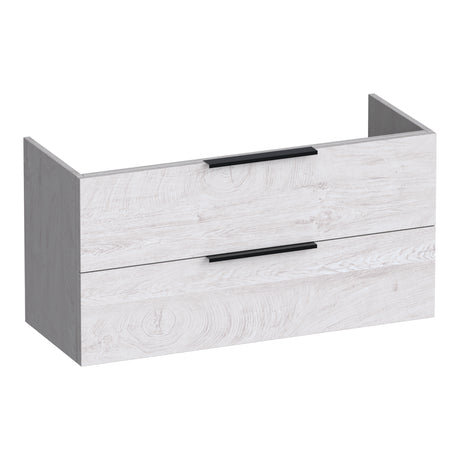 BRAUER Elevate onderkast ondiep 100 excl. opleggrepen met 2 softclose lades en 1 sifon uitsparing Forest Seashell OK-ELO100FS