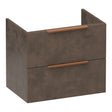 BRAUER Elevate onderkast ondiep 60 excl. opleggrepen met 2 softclose lades en 1 sifon uitsparing Erosion OK-ELO60ER